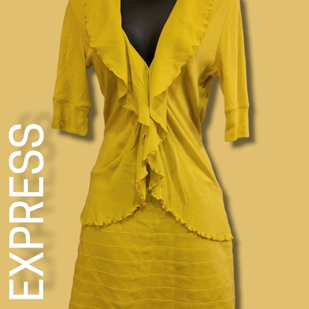 Skirt and cardigan by Express medium and size 6 skirt